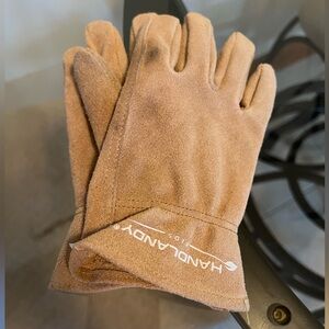 Kid sized leather work gloves size small